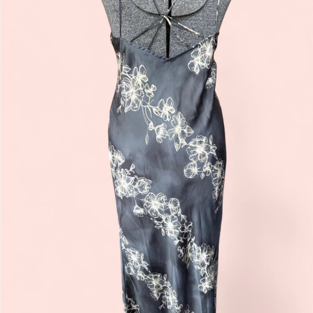 Free People Intimately Grey and Yellow Floral Maxi Length Dress